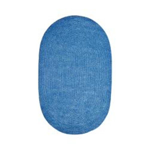 Work-Of-Art 30 x 50 in. Chenille Reversible Rug - Smoke Blue WO2635551